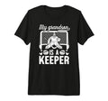 My Grandson Hockey Keeper Grandma T-Shirt - Fun Novelty Design Men Women