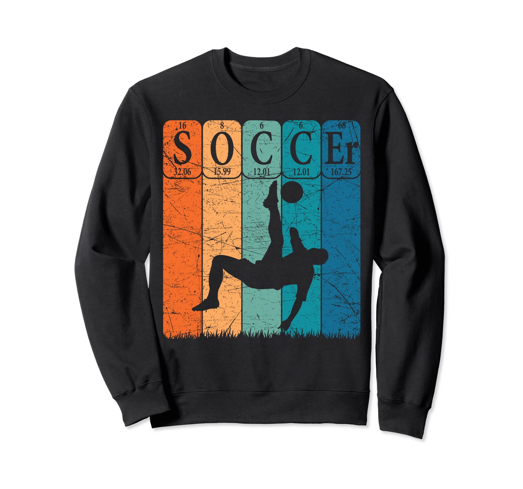Soccer Periodic Table Elements Sweatshirt - Unique Graphic Men Women