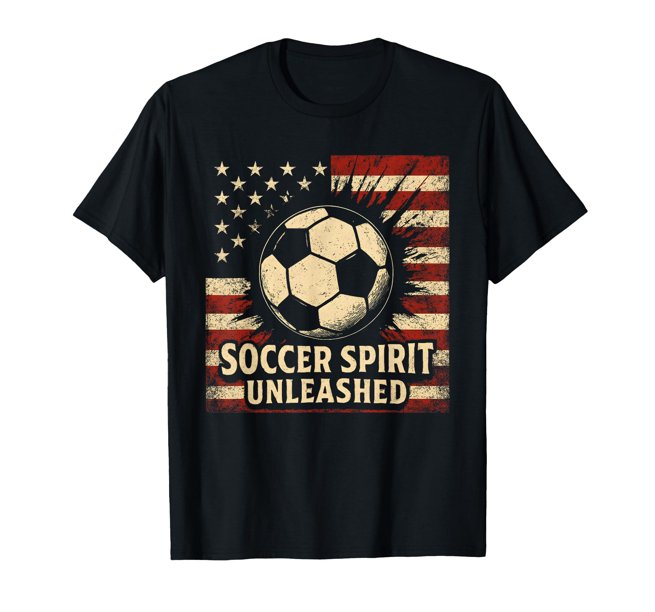Soccer Spirit Unleashed Football T-Shirt - Streetwear Style for Adults