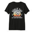 Mens Soccer Goalie Dad Soccer Keeper T-Shirt - Minimalist Print for Adults