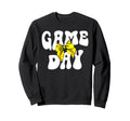 Groovy Softball Game Day Bow Game Sweatshirt - Minimalist Print Men Women