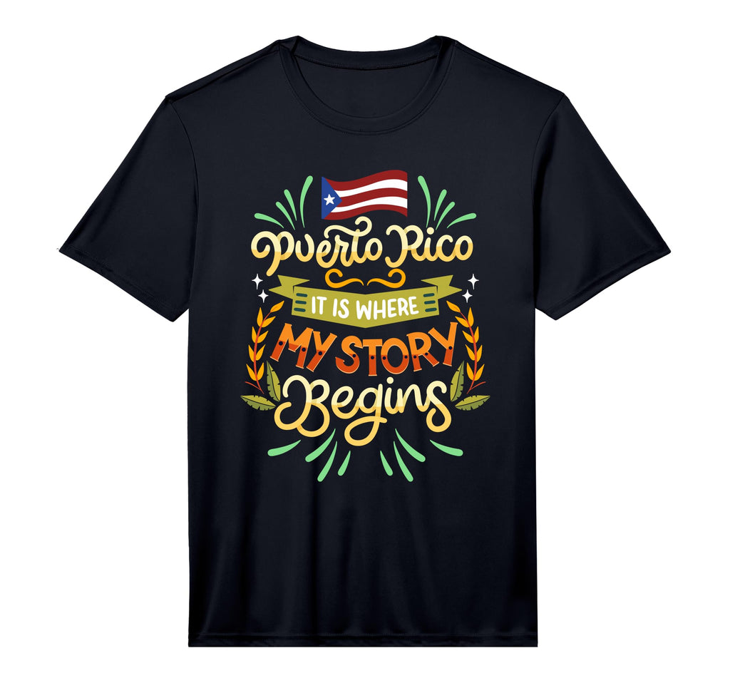 Mens Puerto Rico It Is Where My T-Shirt - Casual Everyday Wear Unisex