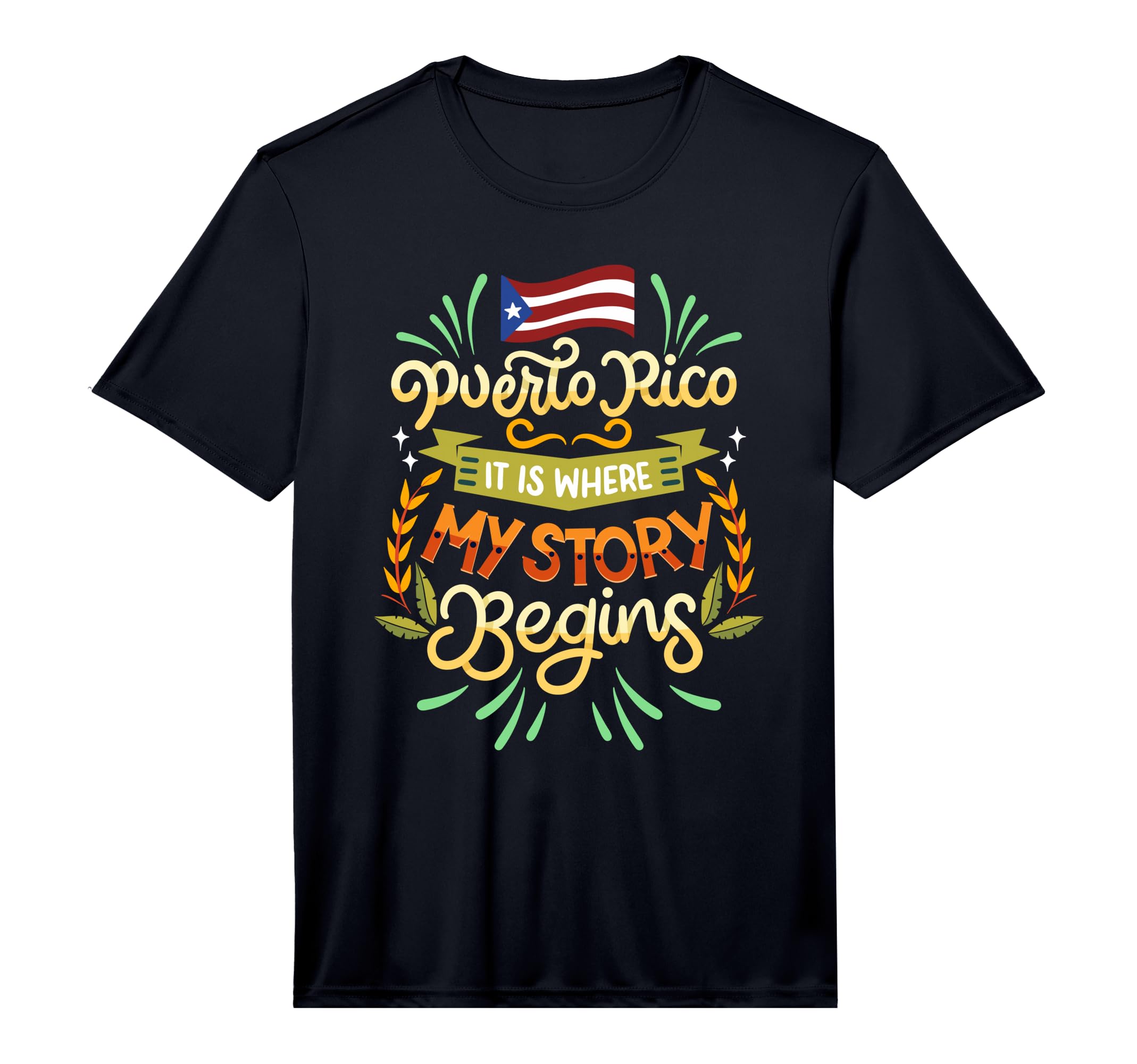 Mens Puerto Rico It Is Where My T-Shirt - Casual Everyday Wear Unisex