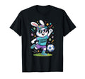 Sports Gift Easter Squad Bunny Soccer T-Shirt - Graphic Print Men Women
