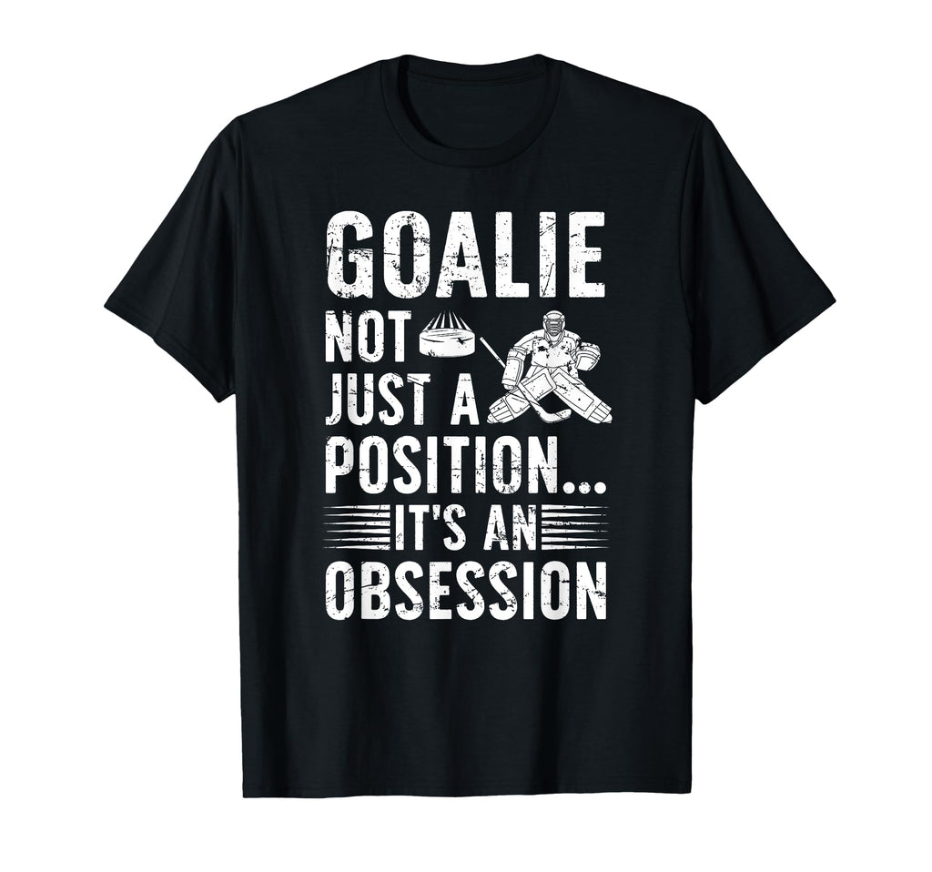 Ice Hockey Goalie Its Obsession Ice T-Shirt - Aesthetic Graphic Men Women