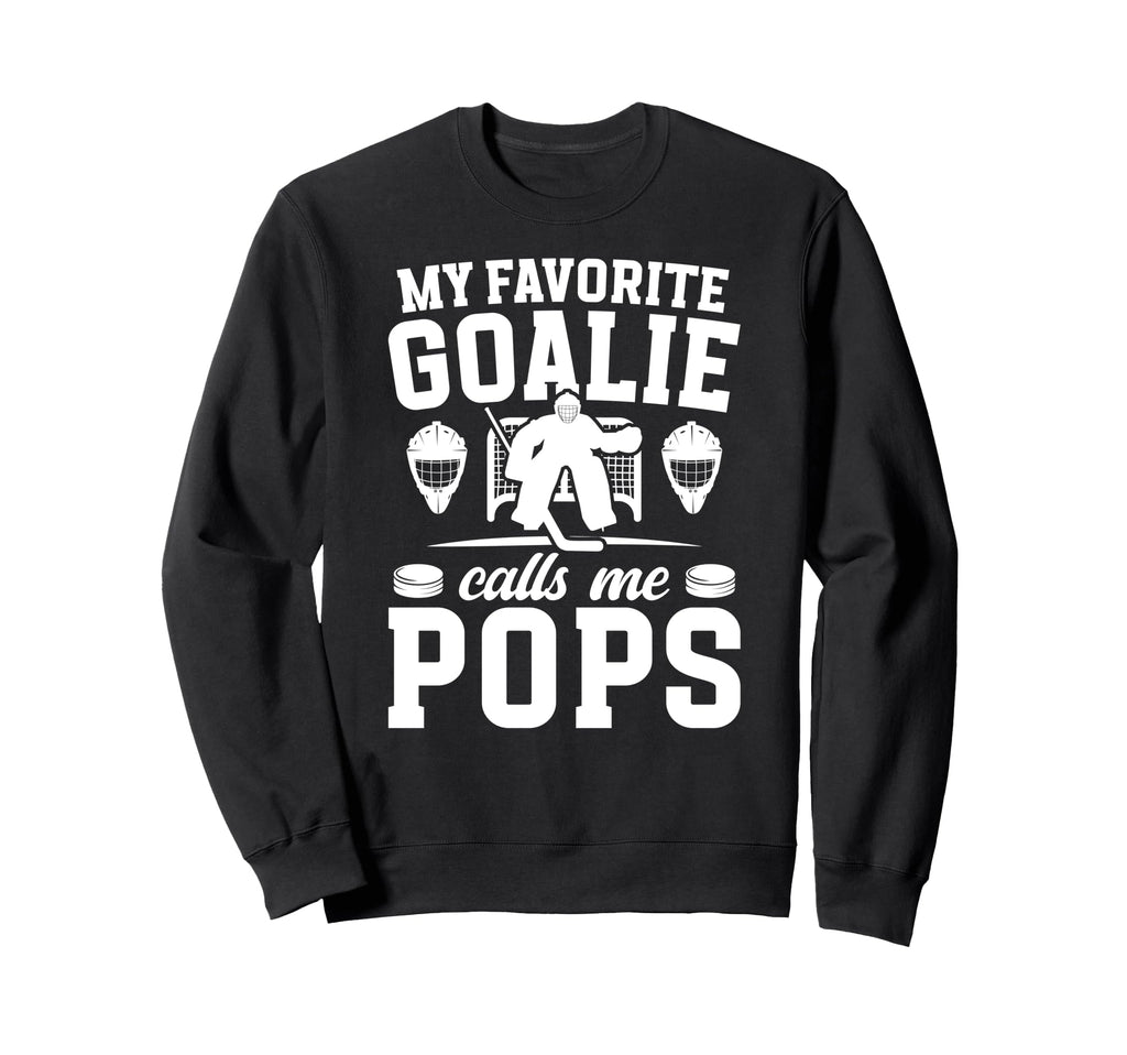 Proud Hockey Goalie Pops Ice Hockey Sweatshirt - Trendy Graphic for Adults