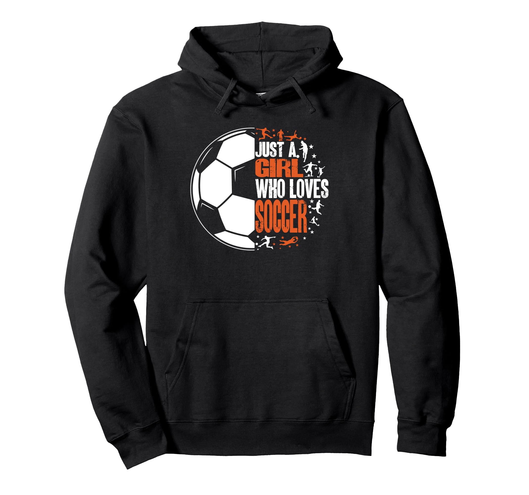 Sport Funny Who Loves Soccer Hoodie - Graphic Print for Adults