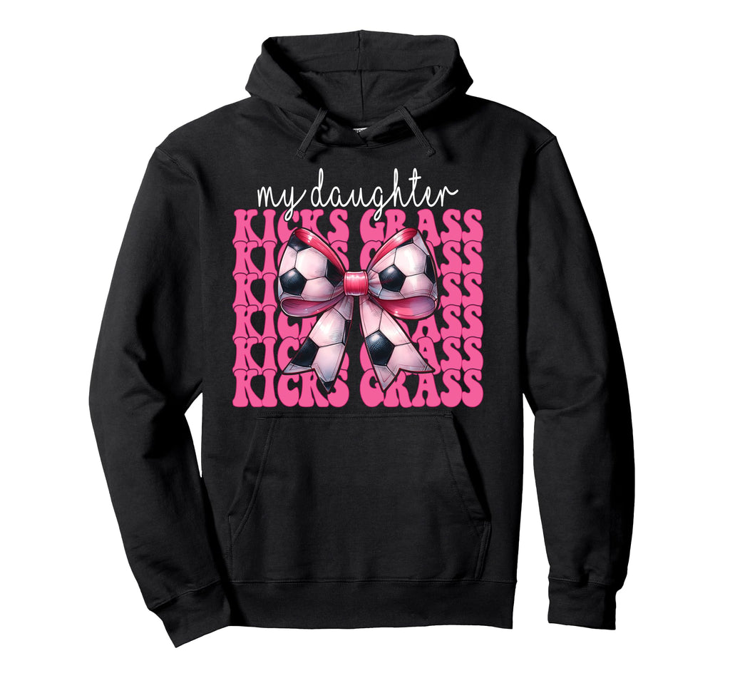 Soccer Mom Mothers Day Coquette Bow Hoodie - Aesthetic Graphic Men Women