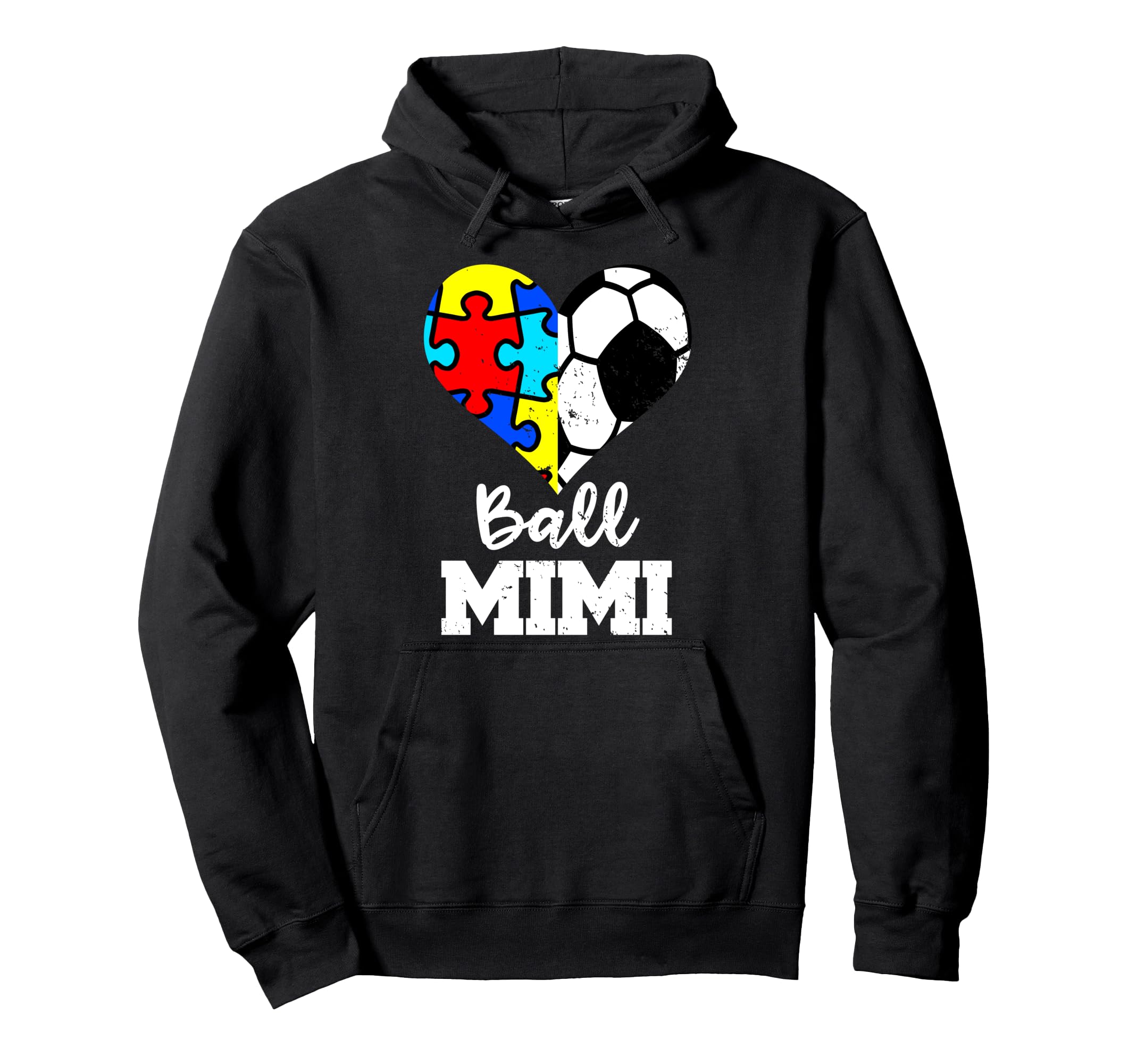 Autism Soccer Mimi Funny Autism Puzzle And Hoodie - Novelty Apparel Unisex