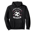 Just Who Loves Soccer Fans Soccer Hoodie - Custom Art Print for Adults