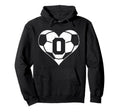 Soccer Number 0 Jersey Funny Soccer Hoodie - Novelty Apparel Men Women