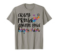 Crazy Proud Soccer Goalkeeper Mom T-Shirt - Graphic Print for Adults