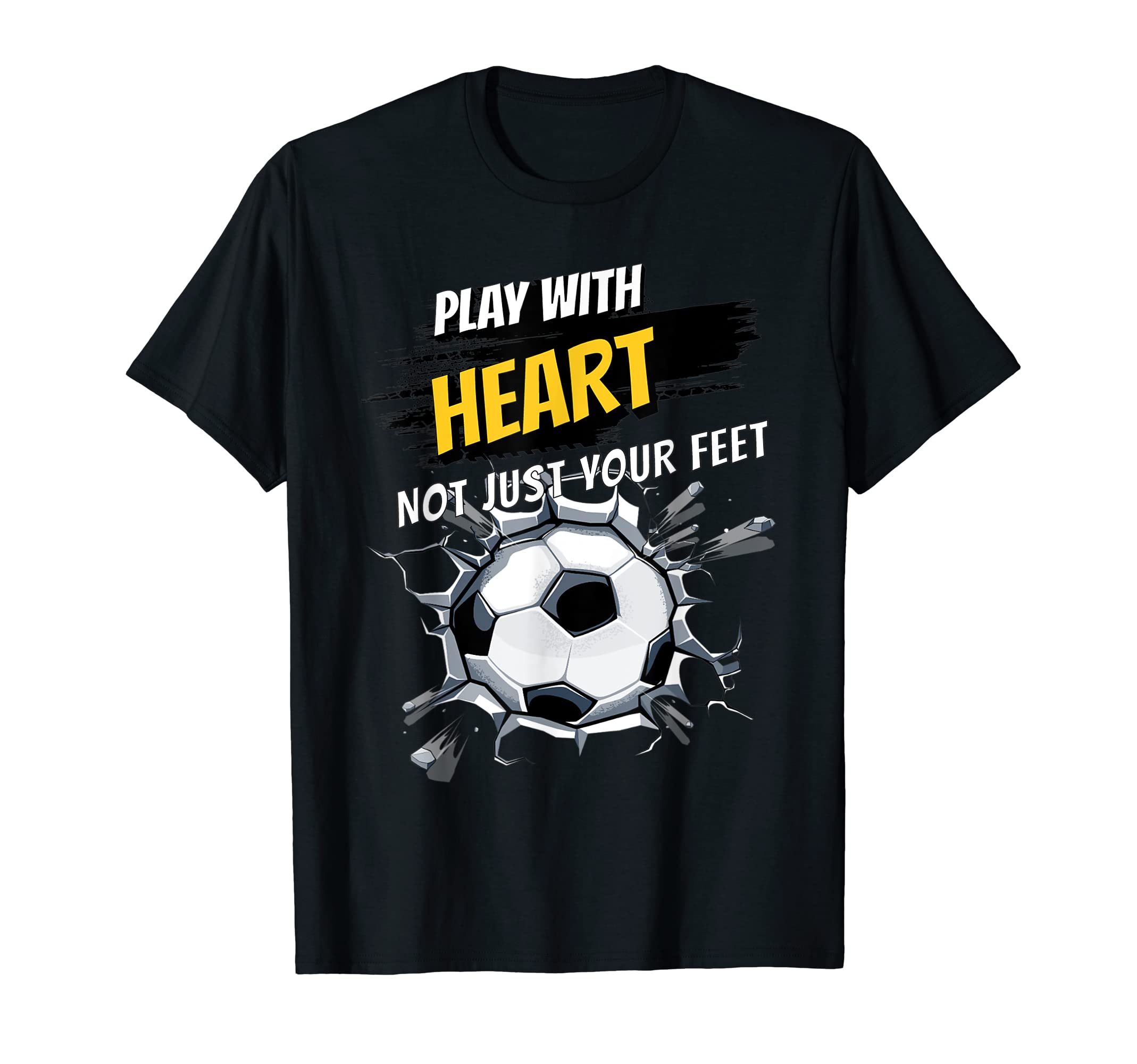 Play Heart Sports Soccer T-Shirt - Aesthetic Graphic Unisex
