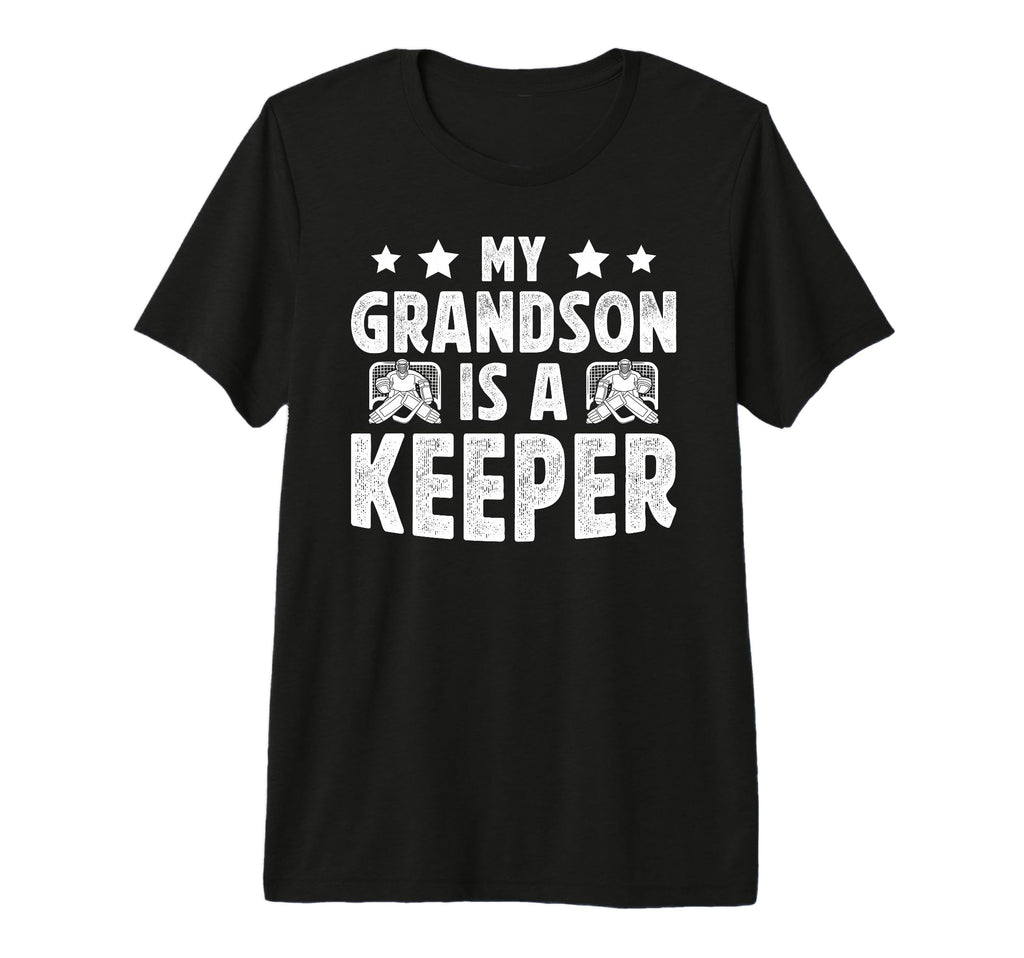 Mens Proud Hockey Keeper Pops Ice T-Shirt - Fun Novelty Design for Adults