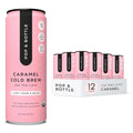 Pop & Bottle Caramel Latte Cold Brew, 8 fl oz, Pack of 12