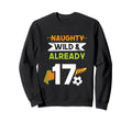 Naughty Wild Already 17 Birthday Sweatshirt - Novelty Apparel Men Women