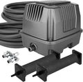 AquaMiracle All-in-One Koi Pond Aerator for Outdoor Ponds, Pond Air Pump Pond Aeration System with Self-Sinking Airline Flow Control Rubber Air Diffuser