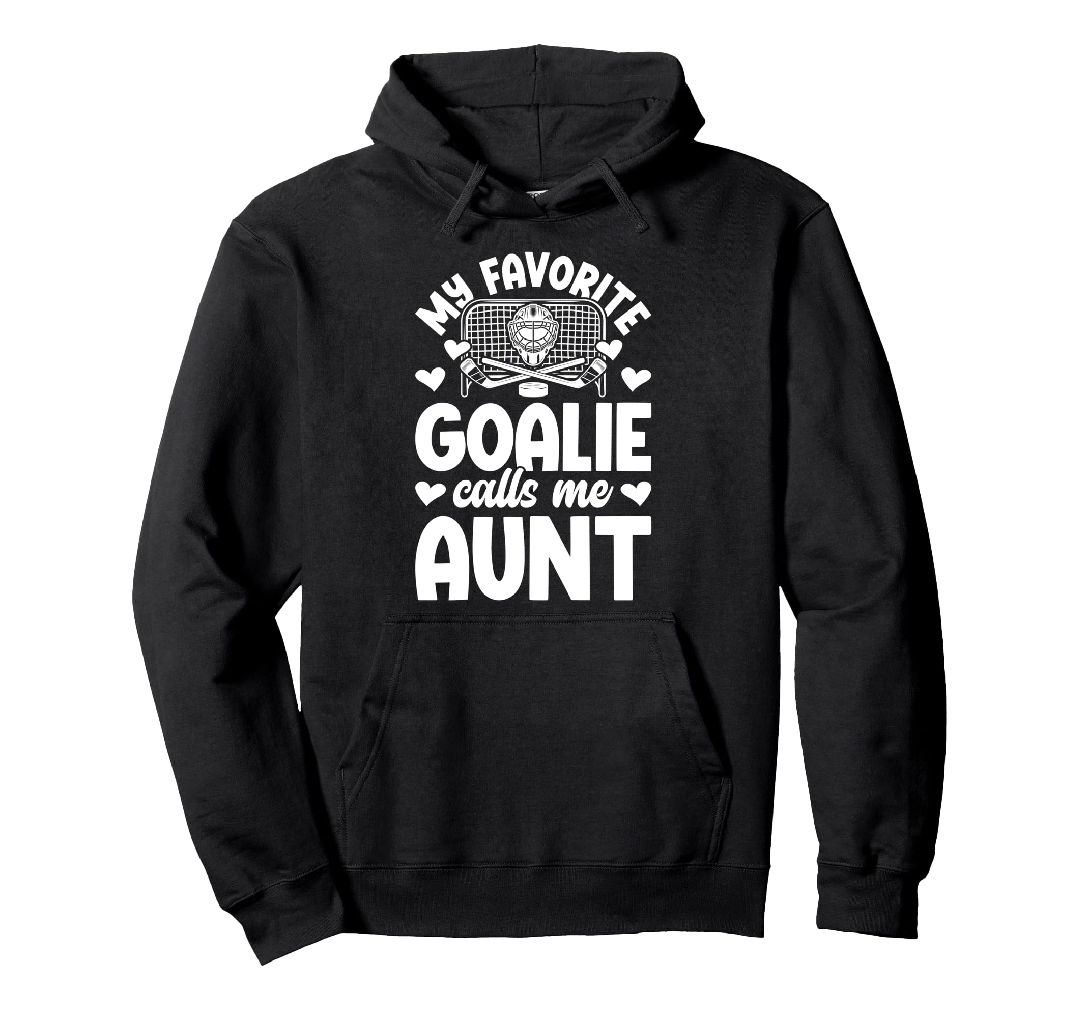 Proud Ice Hockey Goalie Aunt Hockey Hoodie - Streetwear Style Men Women