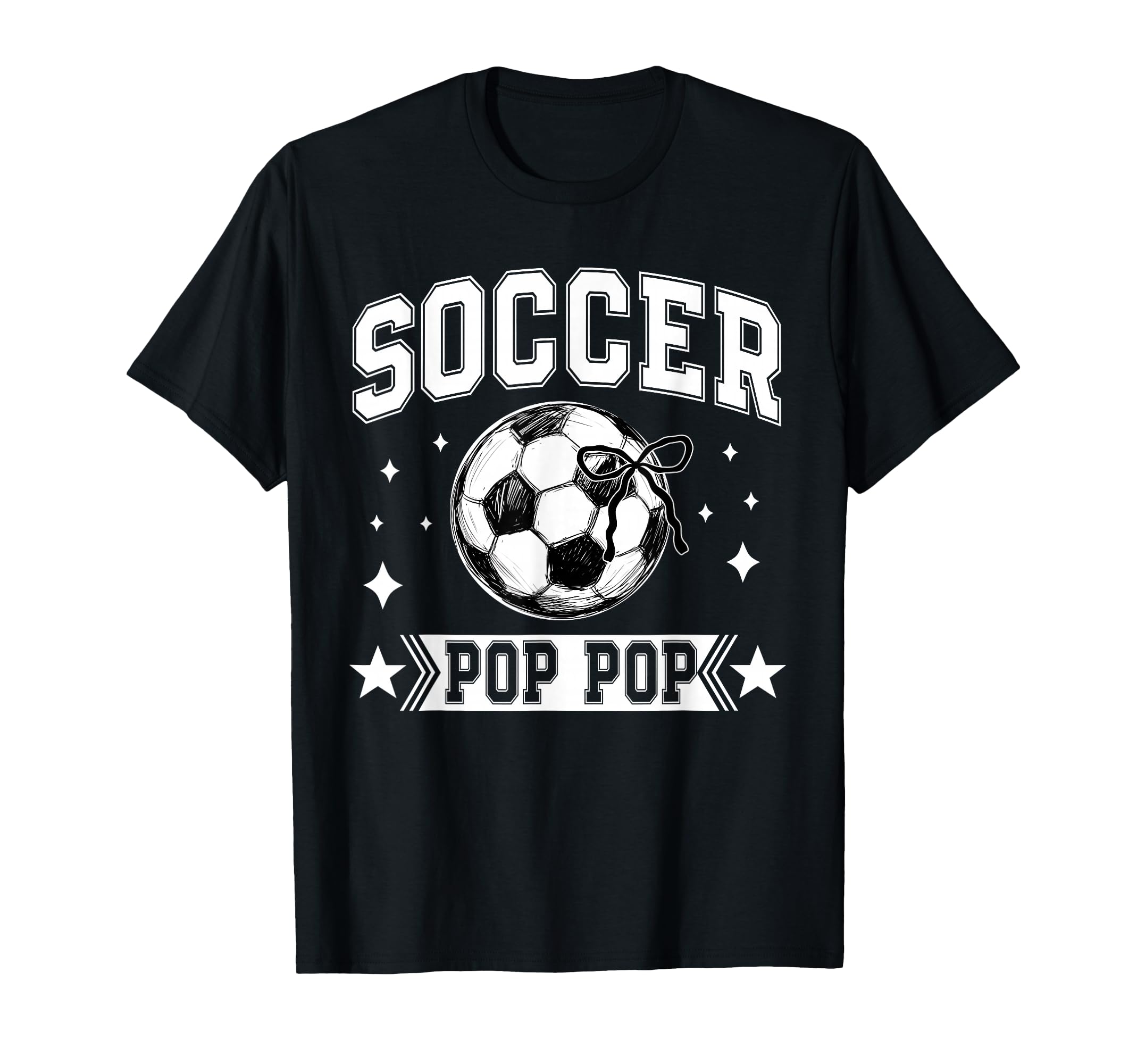 Coquette Bow Soccer Pop Pop Soccer T-Shirt - Streetwear Style for Adults