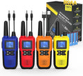 Walkie Talkies for Adults Long Range Rechargeable with NOAA Weather Alert, Multi-Purpose 2 Way Radios 4 Pack for Team Work Seniors Care Kids Adventure Family Camping Hiking Skiing Cruise