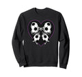 Soccer Coquette Bow Football Soccer Sweatshirt - Novelty Apparel Unisex