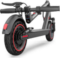 Electric Scooter, 10Inch Solid Tires-10.5Ah Folding Escooter for Adults and Teens with Dual Braking,Dual Suspension, App