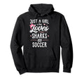Just Who Loves Sharks And Soccer Gift Hoodie - Minimalist Print Unisex