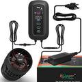 hygger DC Powerful Wave Maker For Aquarium, Quiet Aquarium Circulation Water Pump Adjustable Flow Freq, 4 Waves/Night/Feed Modes, Magnetic Holder Display Controller