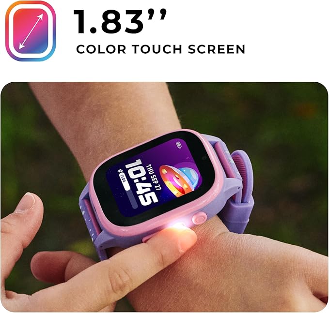 PlayZoom 4 Kids Smartwatch, Educational Tech Toy – 25+ Games, Selfie Camera, Audiobooks, Step Tracker, Water‑Resistant, Parental Controls, Long Battery, Ages 4‑12, Navy Dinosaurs