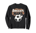 Soccer Nana Mothers Day Bow Grandma Sweatshirt - Trendy Graphic Unisex