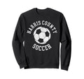 Harris County Soccer Distressed 90S Sweatshirt - Unique Graphic Men Women