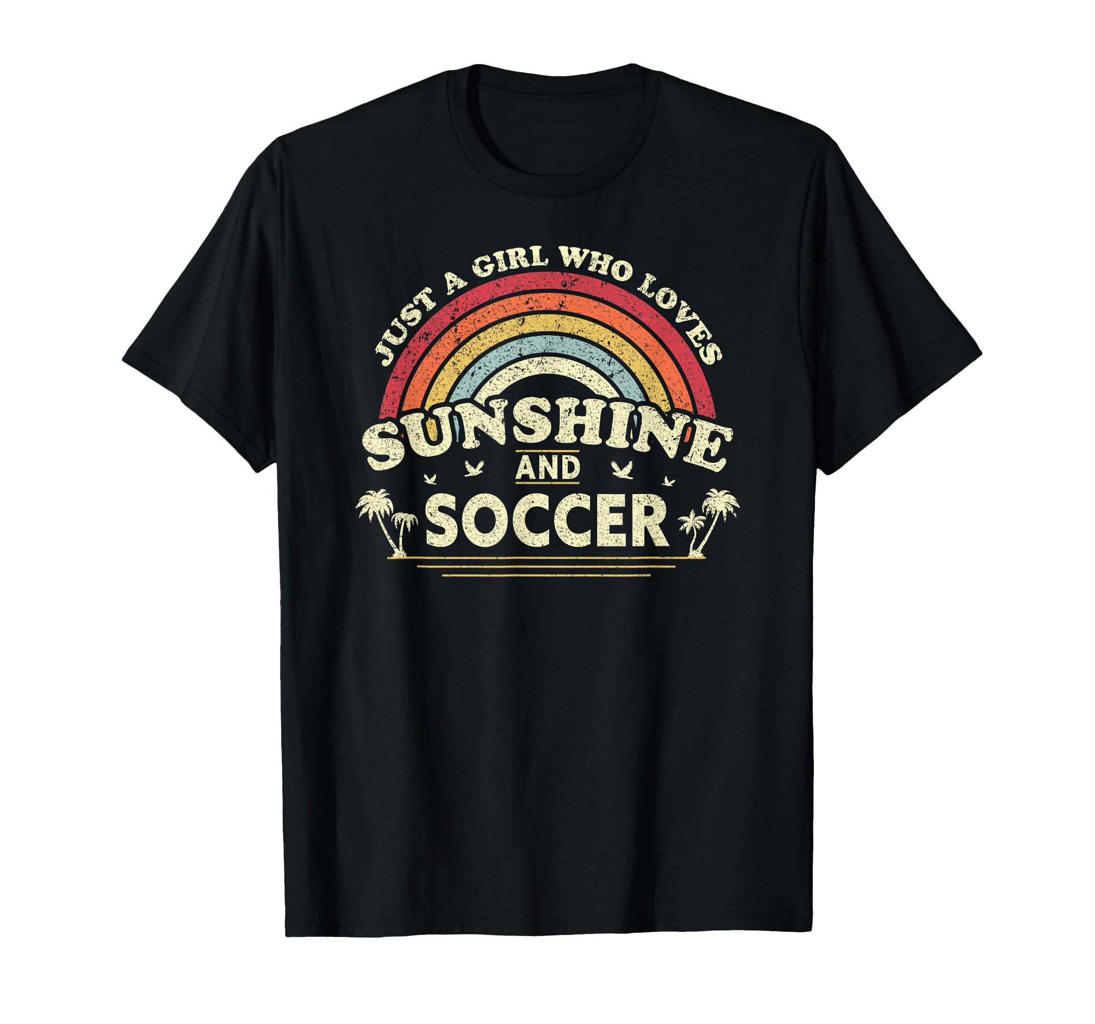 Who Loves Sunshine And Soccer Football T-Shirt - Unique Graphic for Adults
