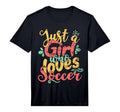 Just Who Loves Soccer Gift Performance T-Shirt - Unique Graphic Men Women