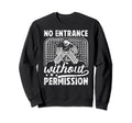 No Entrance Ice Hockey Goalkeeper Sweatshirt - Unique Graphic Men Women