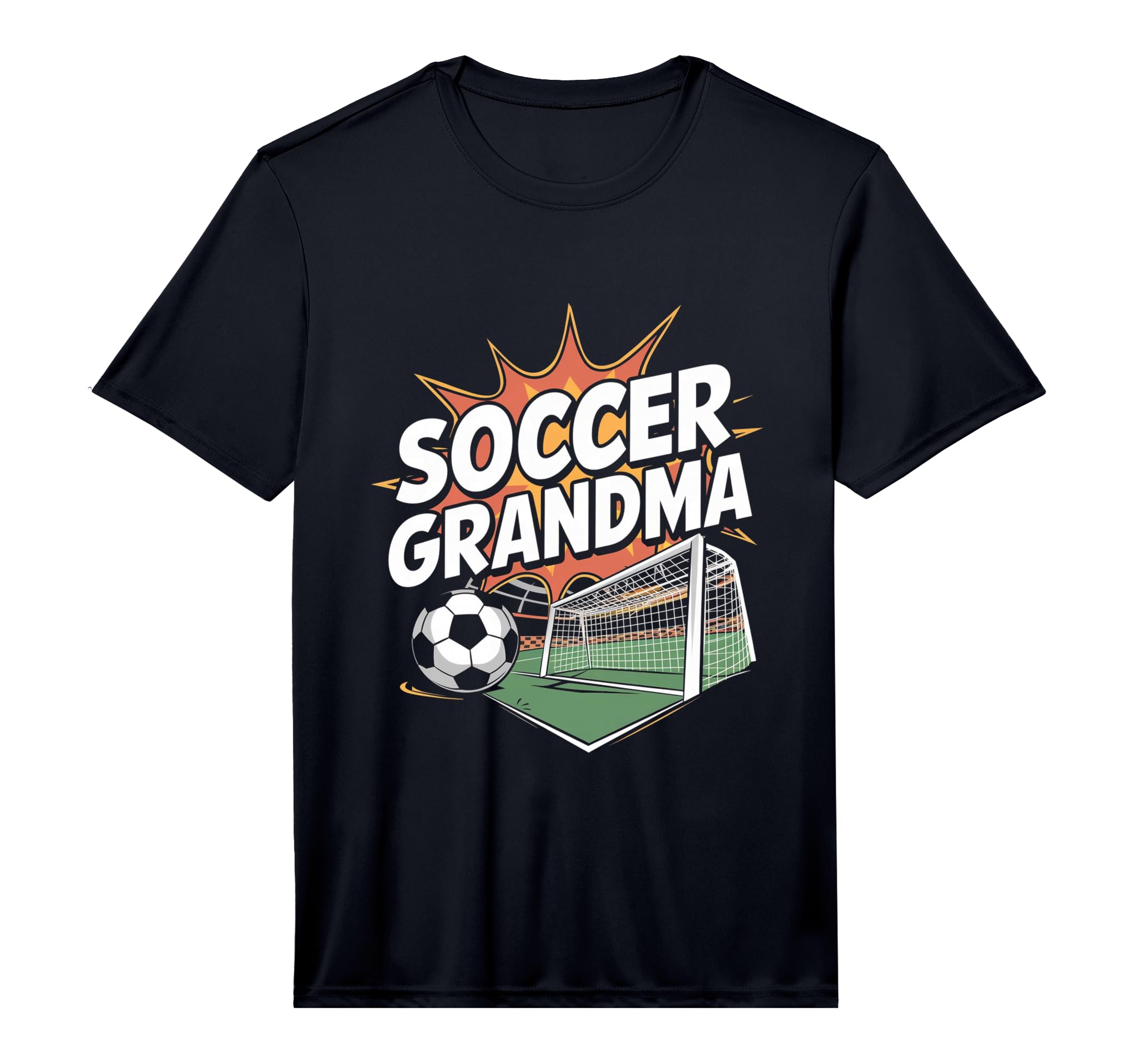 Mens Soccer Grandma Performance T-Shirt - Aesthetic Graphic Men Women