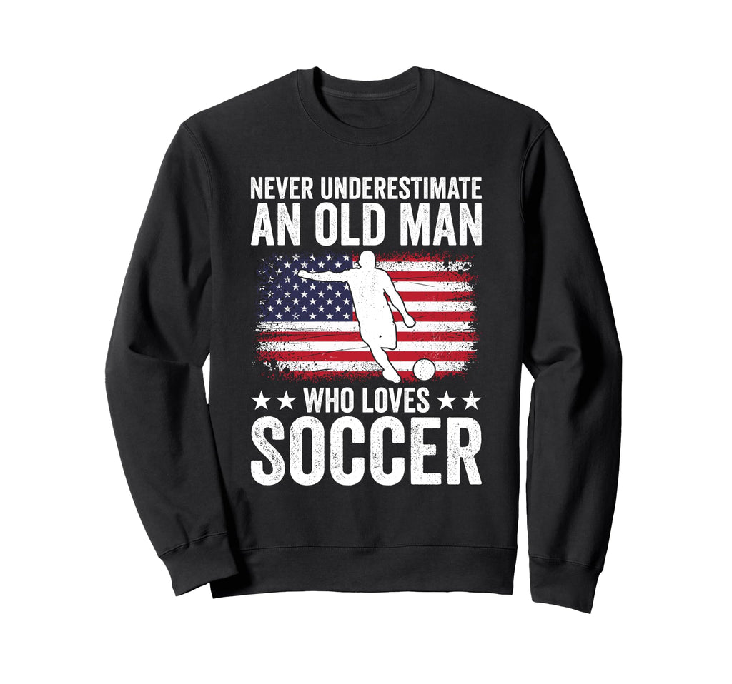 Never Underestimate Old Who Loves Sweatshirt - Custom Art Print Men Women