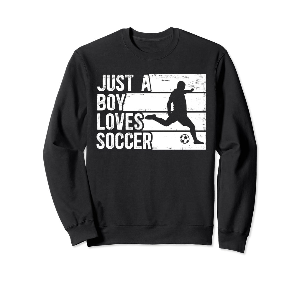Funny Who Loves Soccer Sweatshirt - Streetwear Style Unisex