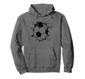 Soccer Ball Crashing Through Wall Hoodie - Streetwear Style for Adults