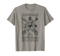 Ice Hockey Goalie Goalkeeper Vitruvian T-Shirt - Unique Graphic for Adults