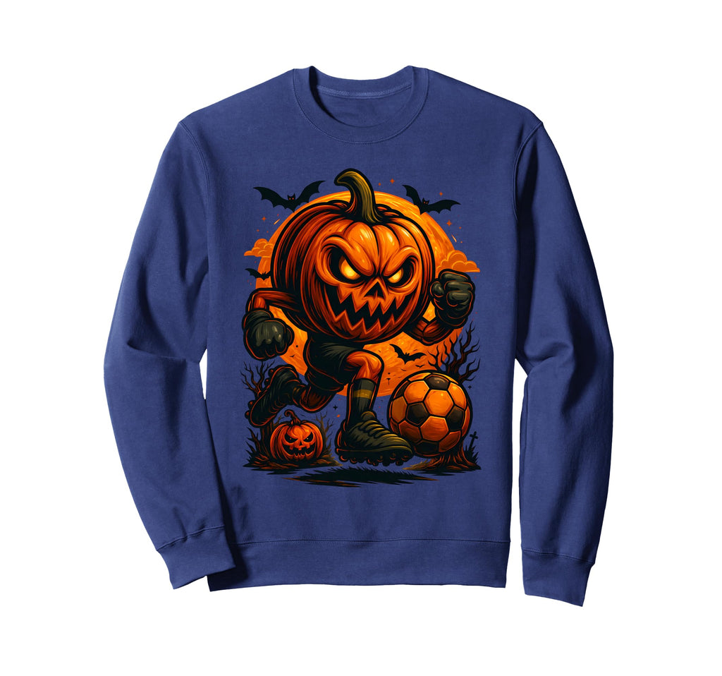 Happy Halloween Scary Pumpkin Sweatshirt - Custom Art Print Men Women