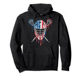 Lacrosse Goalie Lax Goalkeeper America Hoodie - Streetwear Style Men Women