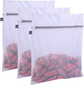 Kimmama Laundry Bag Mesh Wash Bags, Washing Machine Wash Bag, Net Washer Sack with Zipper, Dryer Pouch for Cleaning and Drying Cloths, Garment, Delicates, Intimates, Bra, Pant, Sock, Small Toys