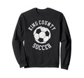 King County Soccer Distressed 90S Sweatshirt - Novelty Apparel Unisex