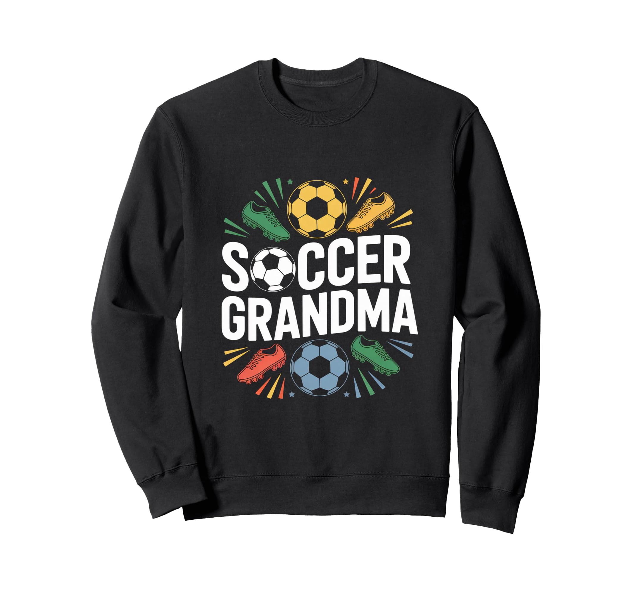 Soccer Grandma Bold Sporty Fun Sweatshirt - Unique Graphic Unisex