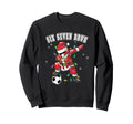 Six Seven Bruh Soccer Santa Sweatshirt - Minimalist Print for Adults