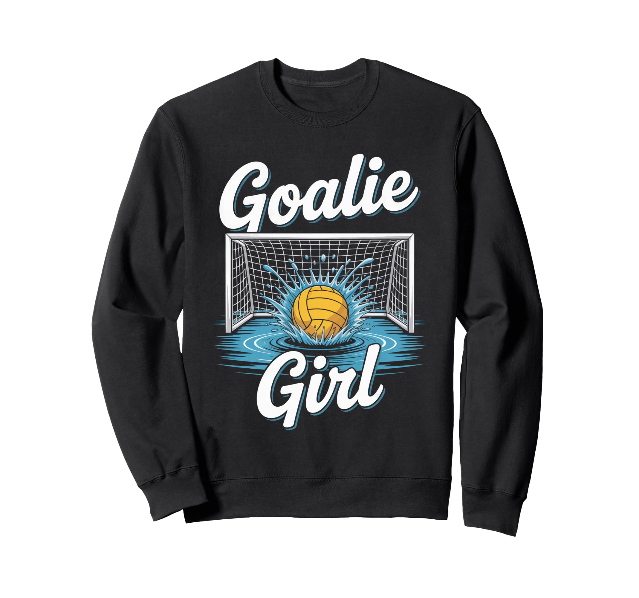 Water Polo Player Goalie Water Polo Sweatshirt - Custom Art Print Men Women