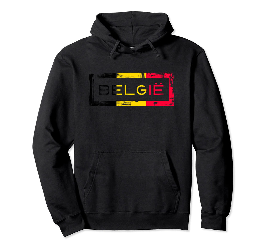 Belgium Belgian Flag Pride Soccer Hoodie - Unique Graphic Men Women