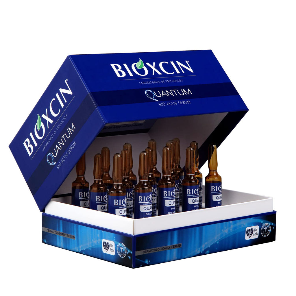 Bioxcin Quantum Bio-Activ Hair Serum - Nourishing Hair Care for Damaged Hair, 15x6 ml