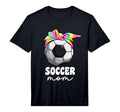 Proud Soccer Mom Mama Tie Dye Soccer T-Shirt - Minimalist Print for Adults