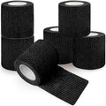 QUMY Self-Adhesive Bandage Wrap 6 Pack, 2 Inch x 5 Yards Cohesive Breathable Non-Woven Vet Tape for Pets, Dog Bandage Shoes, Wound First Aid Gauze for Dog, Horse, Cat, Elastic Wrap for Ankle, Sports